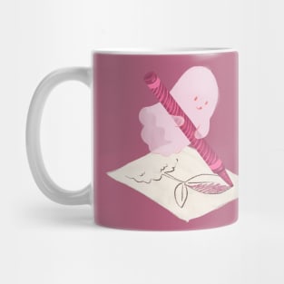 Coloring Book Ghost Mug